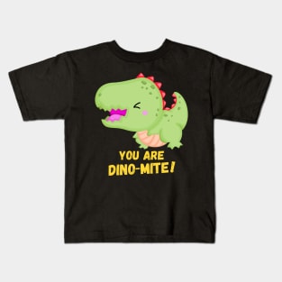 You Are Dino Mite Jurassic World Prehistory Dinosaurs Lovers Kids T-Shirt